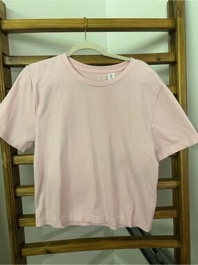 a new day Pink Crewneck Tee